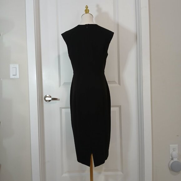 DKNY Sheath Dress Women’s Size M Black Sleeveless Work or Cocktail - Picture 5 of 8